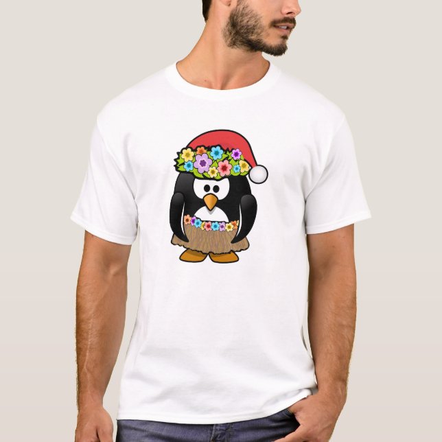 Christmas in July Penguin T-Shirt (Front)
