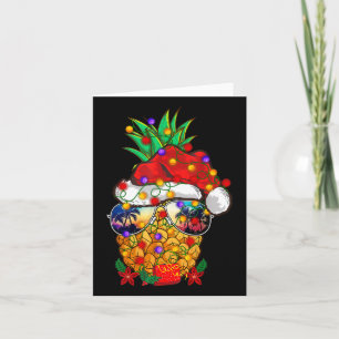 Christmas In July Pineapple Funny Merry Christmas  Card