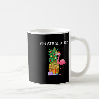 Christmas In July Pineapple Xmas Tree Flamingo San Coffee Mug