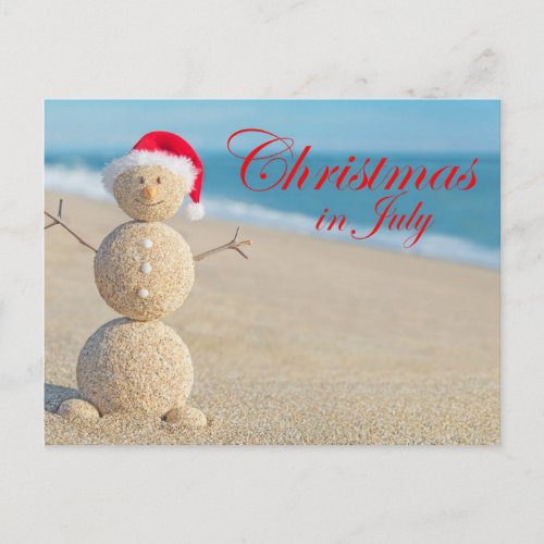 Christmas In July Postcard