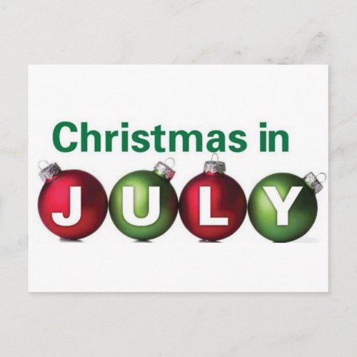 Christmas in July Postcard