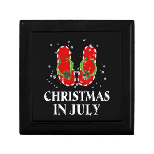 Christmas In July Santa Flip Flop Summer Xmas Gift Box