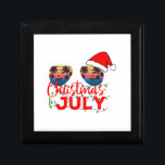 Christmas in July Santa Hat Sunglasses Beach Gift Box<br><div class="desc">Christmas in July Santa Hat Sunglasses Beach</div>