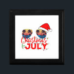 Christmas in July Santa Hat Sunglasses Beach Gift Box<br><div class="desc">Christmas in July Santa Hat Sunglasses Beach</div>