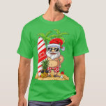 Christmas In July Santa Hawaiian Summer Beach Vaca T-Shirt<br><div class="desc">Christmas In July Santa Hawaiian Summer Beach Vacation (5)  .</div>