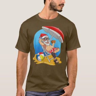 Christmas in July Santa Hawaiian T T-Shirt
