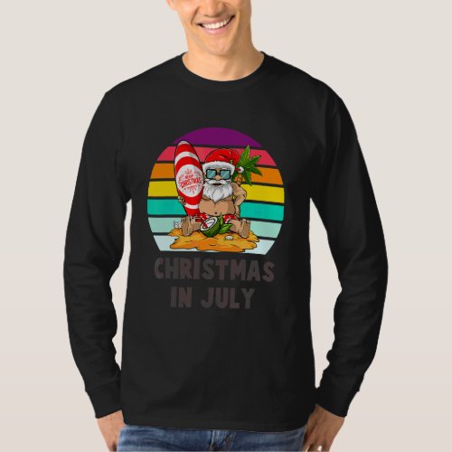 Christmas In July   Santa Summer Beach Vacation 2 T_Shirt