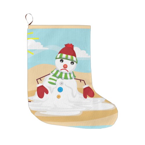 christmas in july snowman xmas stocking