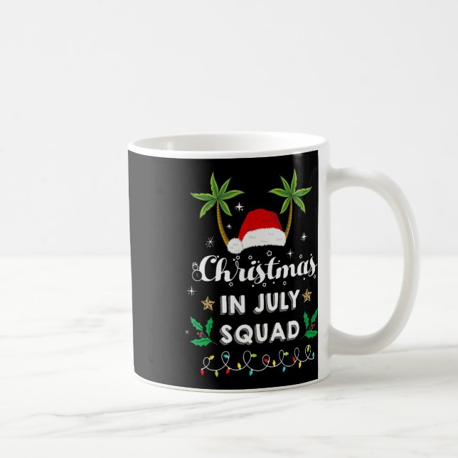 Christmas In July Squad Funny Summer Xmas Santa Ha Coffee Mug (Right)