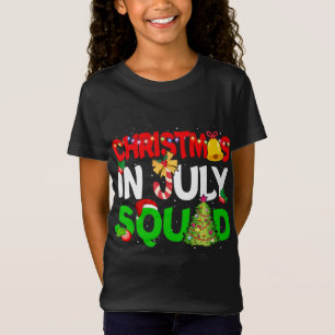 Christmas In July Squad Funny Summer Xmas T-Shirt