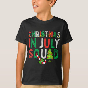 Christmas In July Squad Funny Xmas Men Women Kids T-Shirt
