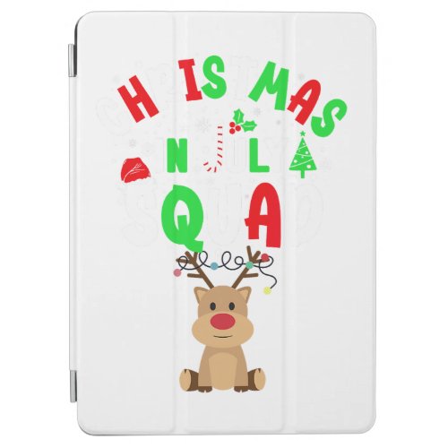 Christmas In July Squad Santa And Friends Xmas Boy iPad Air Cover