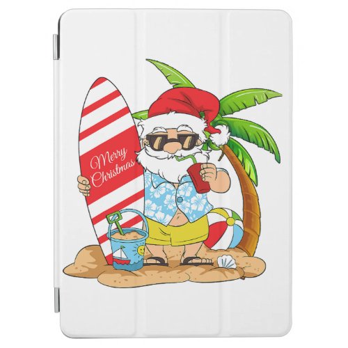 Christmas In July Squad Santa And Friends Xmas Boy iPad Air Cover