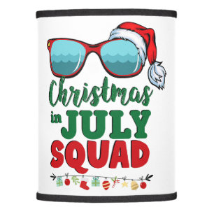 Christmas In July Squad Shirt Groovy Summer Xmas M Lamp Shade