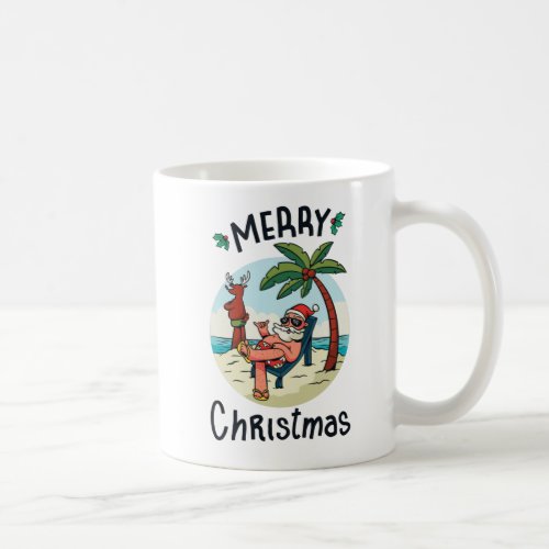 Christmas in July Square Sticker Postcard Coffee Mug