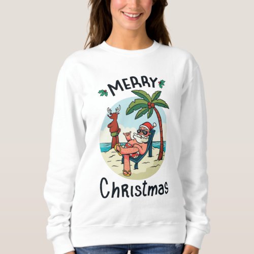 Christmas in July Square Sticker Postcard Sweatshirt