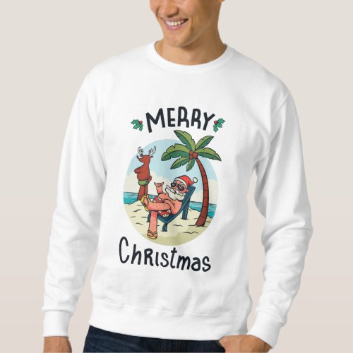 Christmas in July Square Sticker Postcard Sweatshirt