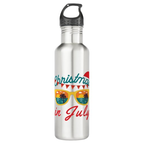Christmas In July Stainless Steel Water Bottle
