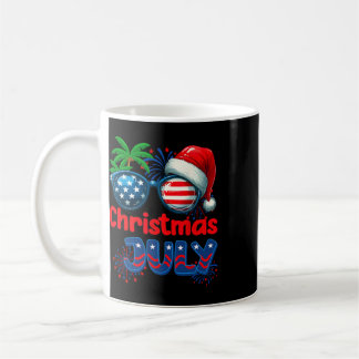 Christmas In July Summer Beach Hawaii Santa Usa Fl Coffee Mug
