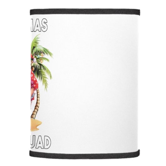 Christmas in July Summer Beach Vacation Xmas Ugly  Lamp Shade (Right)