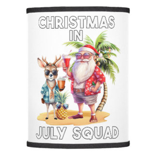 Christmas in July Summer Beach Vacation Xmas Ugly Lamp Shade