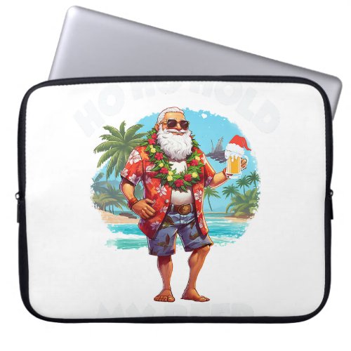 Christmas in July Summer Beach Vacation Xmas Ugly  Laptop Sleeve