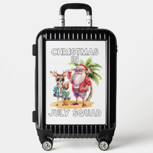 Christmas in July Summer Beach Vacation Xmas Ugly  Luggage