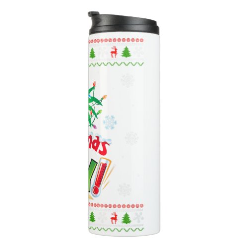 Christmas in July Summer Beach Vacation Xmas Ugly  Thermal Tumbler