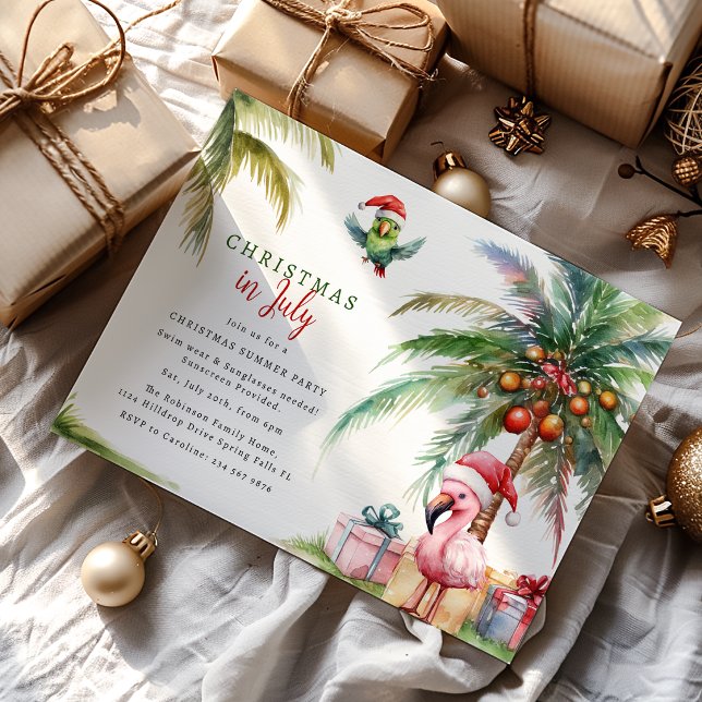 Christmas in July Summer Party Invitation (Creator Uploaded)