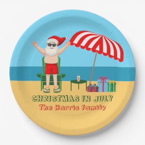Christmas in July Summer Santa Claus Beach Party