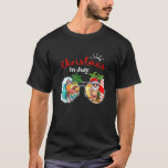 Christmas In July Sunglasses Hawaiian Santa Beach T-Shirt<br><div class="desc">Christmas In July Sunglasses Hawaiian Santa Beach.</div>