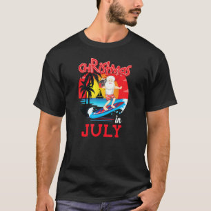 Christmas In July Sunglasses Summer Celebration T-Shirt