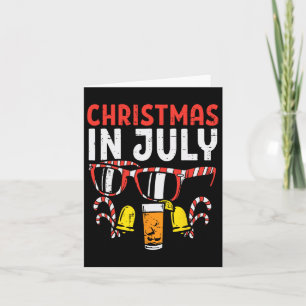Christmas In July Sungles Drink Summer Xmas Men Wo Card