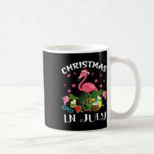 Christmas In July Tee Pink Flamingo Lover Coffee Mug