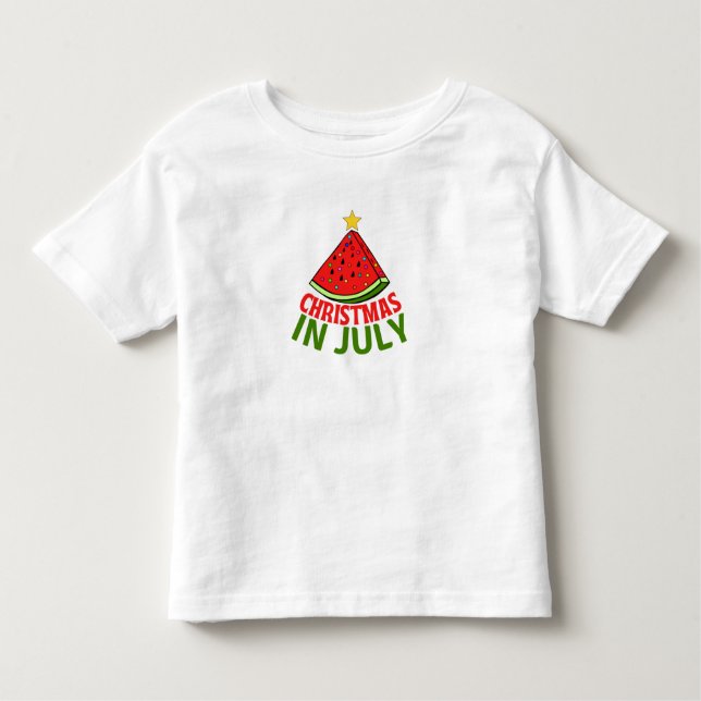 CHRISTMAS IN JULY TODDLER T-SHIRT (Front)