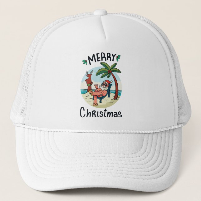 Christmas in July Trucker Hat (Front)