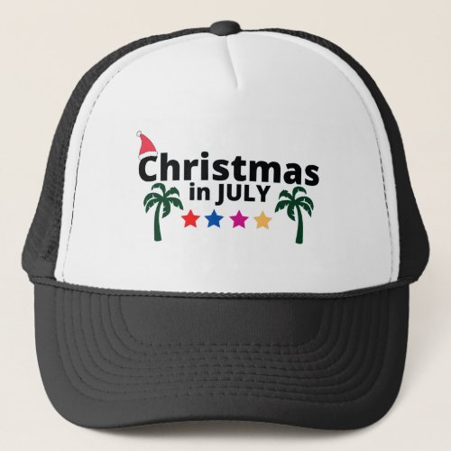 CHRISTMAS IN JULY TRUCKER HAT