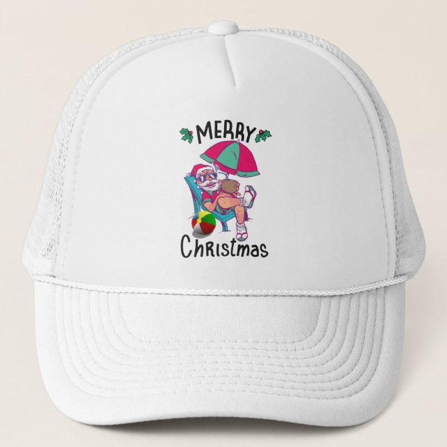 Christmas in July Trucker Hat (Front)