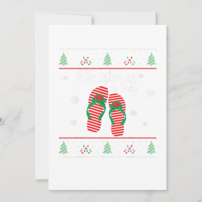 Christmas In July Ugly Christmas Summer Invitation (Front)