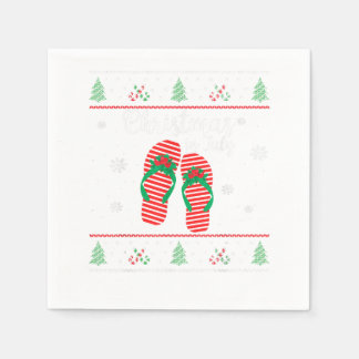 Christmas In July Ugly Christmas Summer Napkins