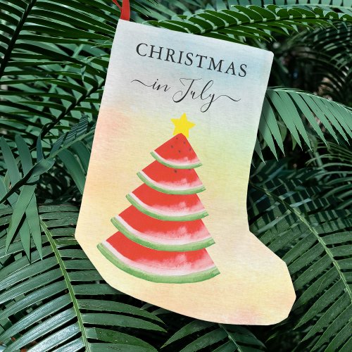Christmas In July Watermelon Christmas Stocking