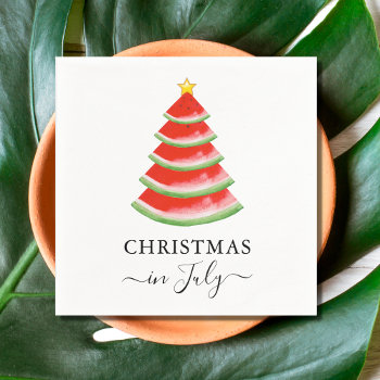 Christmas In July Watermelon Napkins by SewMosaic at Zazzle