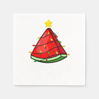 Christmas In July Watermelon Shirt Summer Beach Va Napkins