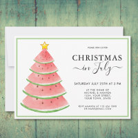 Christmas in July Watermelon Summer Party