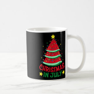Christmas In July Watermelon Xmas Tree Summer Men Coffee Mug