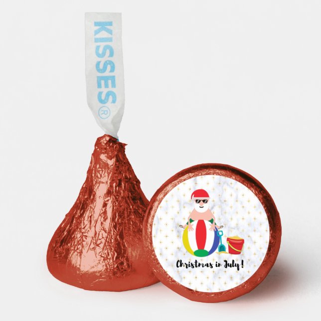 Christmas in July with Santa Claus at the Beach Hershey®'s Kisses® (Front)