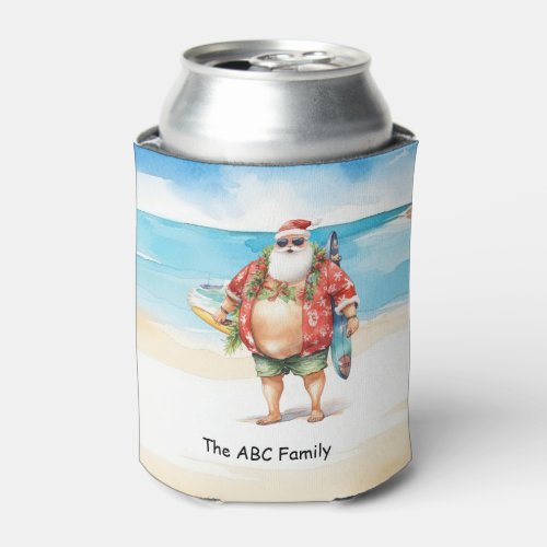 Christmas in July with SANTA CLAUS   Can Cooler