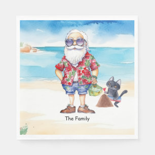 Christmas in July with SANTA CLAUS Napkins