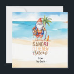 Christmas in July with SANTA CLAUS on the beach  Holiday Card<br><div class="desc">Christmas in July with SANTA CLAUS on the beach Postcard Christmas in July or Christmas in Summer or Christmas in Winter is a second Christmas celebration held around the summer season, mainly during July. That's why there's 'Christmas in July', which is also known as Yulefest or Yuletide in Australia. July...</div>