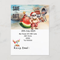 Christmas in July with SANTA CLAUS Save the date